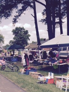Tents along 301 for Endless yard sale 6/19/15