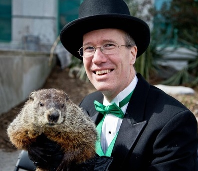 Sir Walter Wally on Groundhog Day in Raleigh